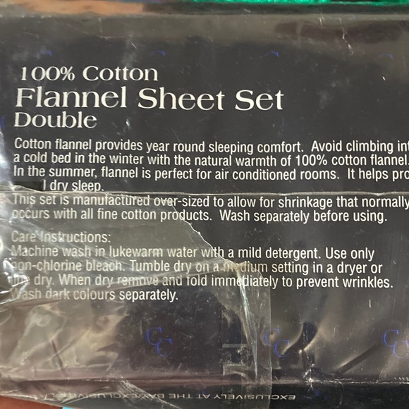 Charter Collection the Bay HBC stripes FLANNEL sheet set full - Picture 4 of 5